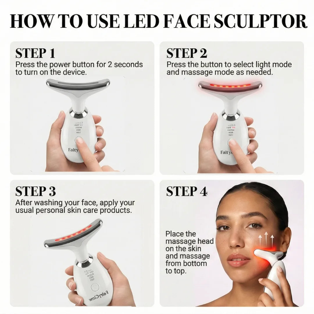 FairyGlow 7-IN-1 EMS Face Sculptor | 1 Year Warranty